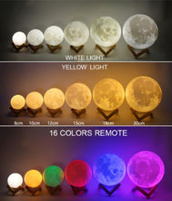 Load image into Gallery viewer, 3D MOON LAMP