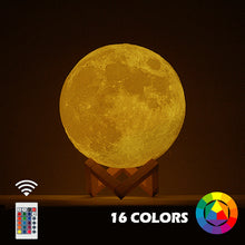Load image into Gallery viewer, 3D MOON LAMP