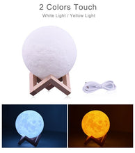 Load image into Gallery viewer, 3D MOON LAMP